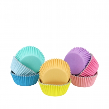 Cupcake Baking Cases - Pastel Colours / 100